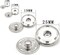 55 Sets Sew-on Snap Buttons Metal Snap Fastener Durable Press Studs Buttons for Sewing Clothing, 4 Sizes (Silver)